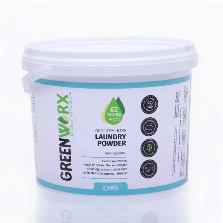 Odorite Ultra Laundry Powder 2.5kg Tub Gleaming Space