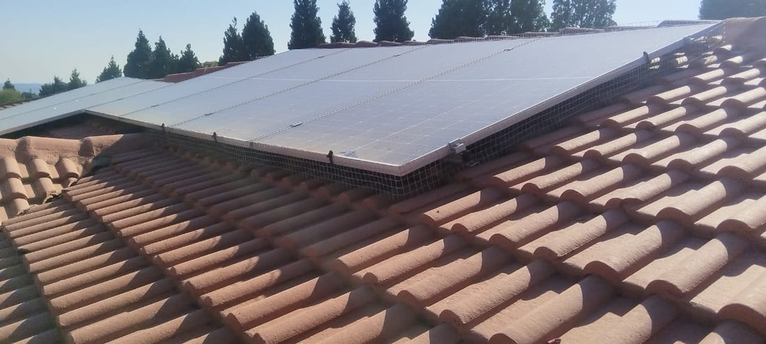 Solar panels bird proofing