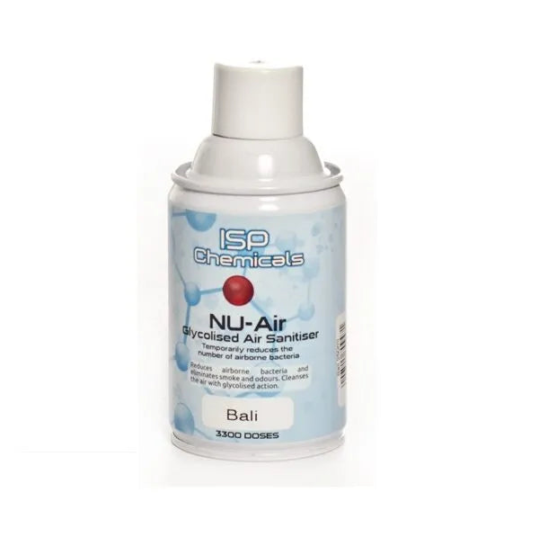 ISP Chemicals NU-Air Glycolised Air Sanitiser can on a white background