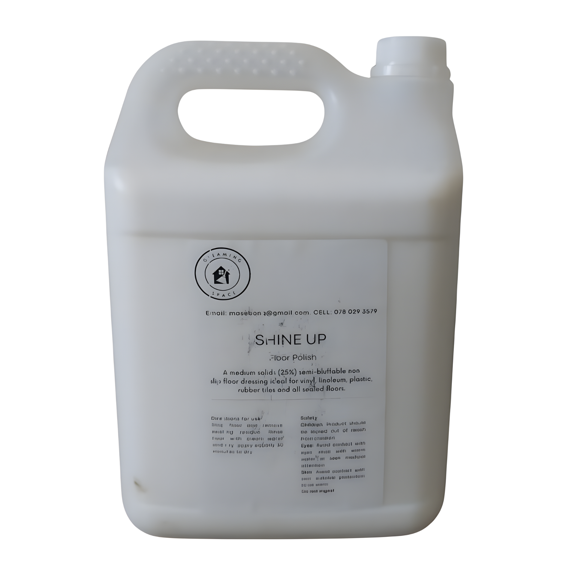 Gleaming Space 5L Shine Up Floor Polish bottle